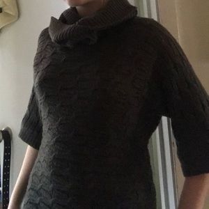 Green Cowl Neck Sweater